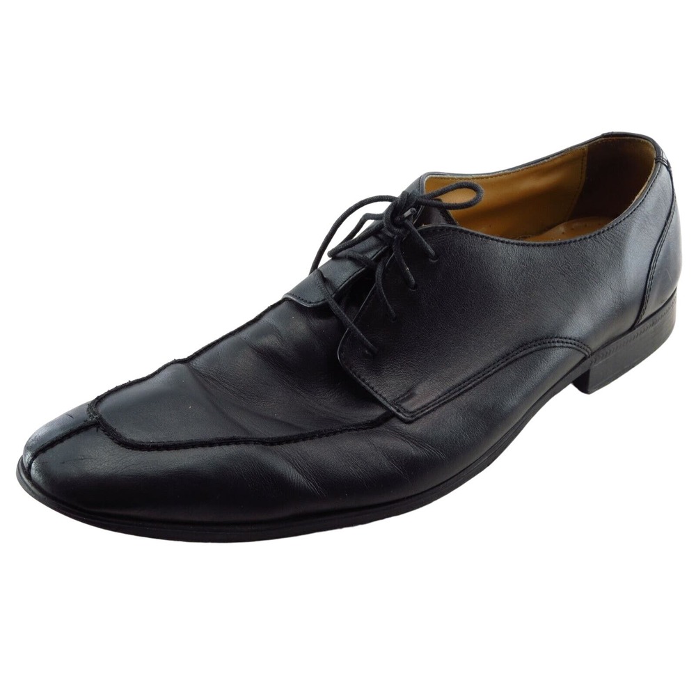 Cole Haan Shoes Sz 13 M Almond Toe Black Derby Oxfords Leather Men